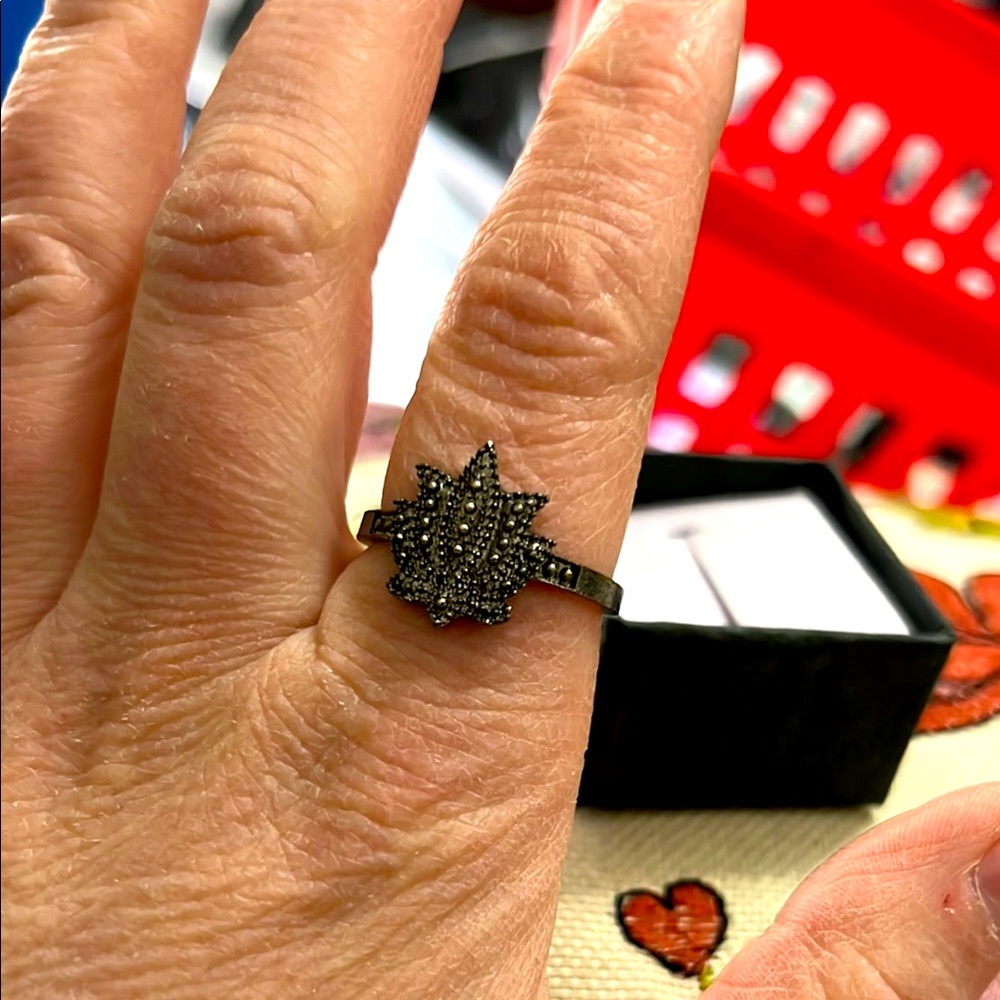 New, Elegant Bronze Lotus Flower Ring